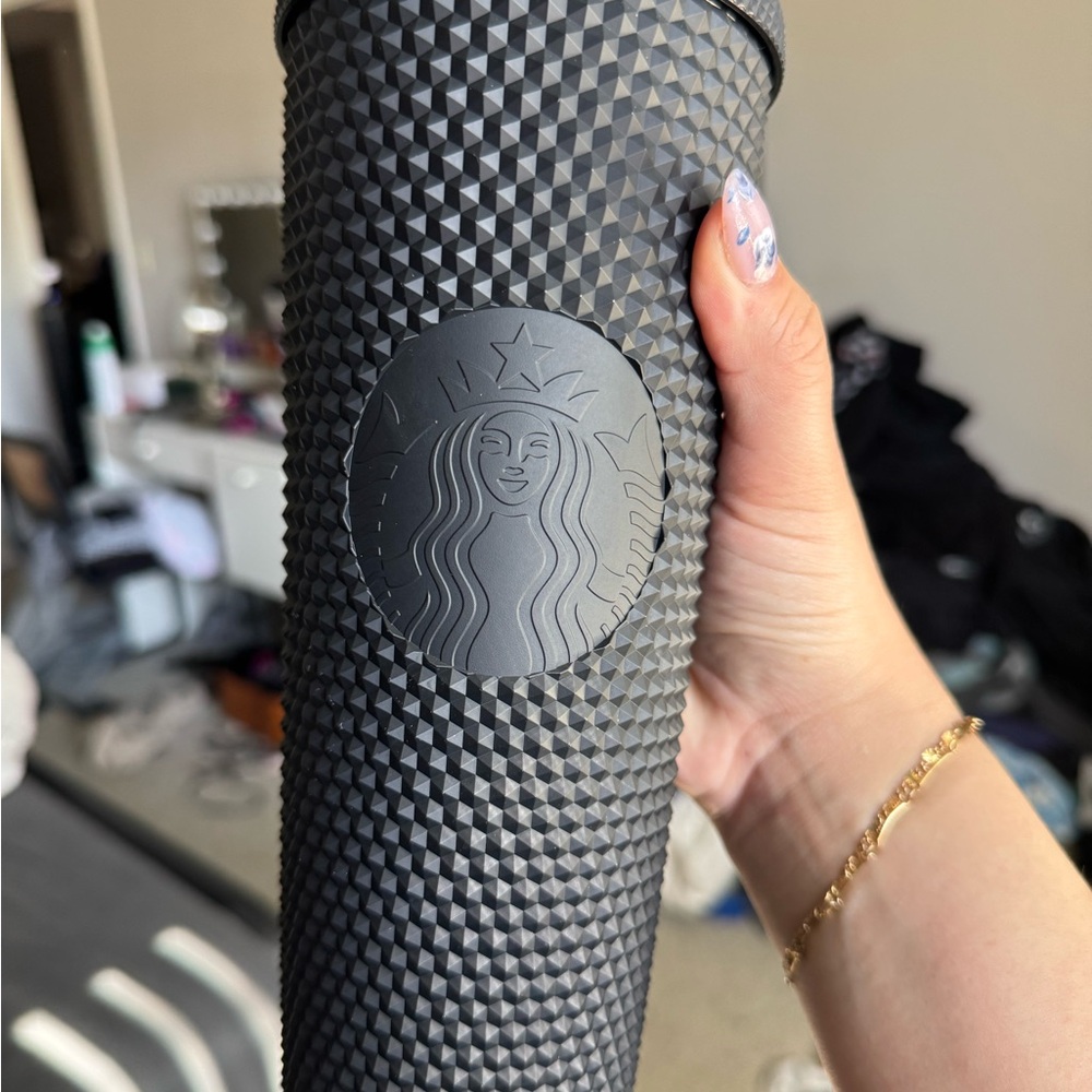 Starbucks Black Textured Studded Tumbler